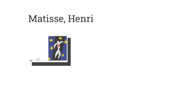 Postkarte von Matisse, Henri: La chute d'Icare, 1943