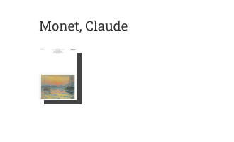 Postkarte von Monet, Claude: Sonnenuntergang über der Seine im Winter, 1880