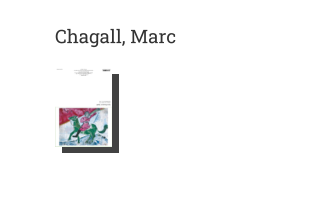 Postkarte von Chagall, Marc: Der Reiter bläst ins Horn, 1918
