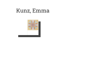 Postkarte von Kunz, Emma: Werk No. 003