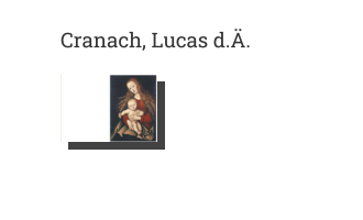 Postkarte von Cranach, Lucas d.Ä.: Madonna mit Kind, 1529