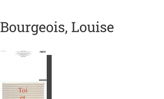 Postkarte von Bourgeois, Louise: TOI ET MOI, 2006