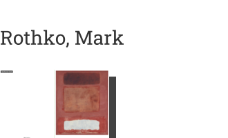 Doppelkarte mit Umschlag von Rothko, Mark: No. 16 (Red, White and Brown), 1957