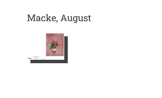 Postkarte von Macke, August: Strauß mit Gladiolen, 1914