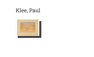 Postkarte von Klee, Paul: Vermessene Felder