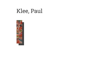 Postkarte von Klee, Paul: Federpflanze, 1919