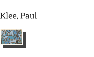 Postkarte von Klee, Paul: Schicksal eines Kindes, 1937
