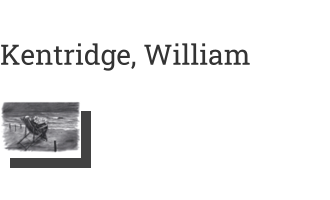 Postkarte von Kentridge, William: Tide Table, 2003