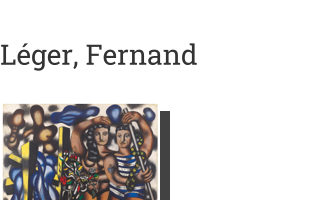 Postkarte von Léger, Fernand: Adam und Eva, 1935 - 1939