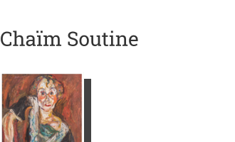 Postkarte von Chaïm Soutine: La Vieille Actrice, 1922  Öl auf Leinwand 92,1 × 65,1 cm  