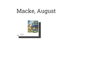 Postkarte von Macke, August: Gartentor, 1914