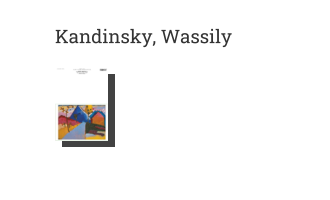 Postkarte von Kandinsky, Wassily: Kochel - Gerade Straße, 1909