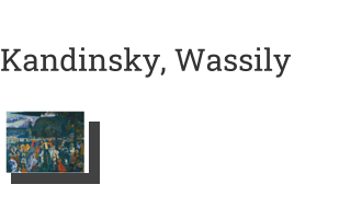 Postkarte von Kandinsky, Wassily: Das bunte Leben, 1907