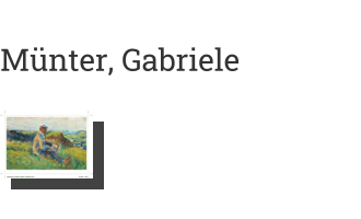 Postkarte von Münter, Gabriele: Kandinsky beim Landschaftsmalen, 1903