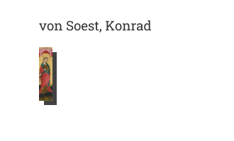 Postkarte von von Soest, Konrad: Heilige Dorothea