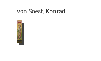 Postkarte von von Soest, Konrad: Heilige Odilia