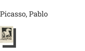 Postkarte von Picasso, Pablo: Pferd/Horse, 1942