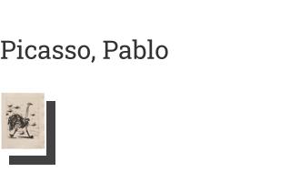 Postkarte von Picasso, Pablo: Strauß/Ostrich, 1942