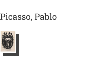 Postkarte von Picasso, Pablo: Titel des Gedichts 