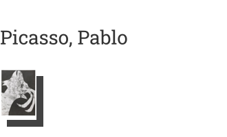 Postkarte von Picasso, Pablo: Ziege mit Gipsabfall;Reproduktion n. Photogramm, 1962