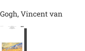 Postkarte von Gogh, Vincent van: Die Ernte, Kornfelder mit Schnitter, 1889