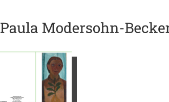 Postkarte von Paula Modersohn-Becker: Selbstbildnis mit Kamelienzweig, 1906/1907