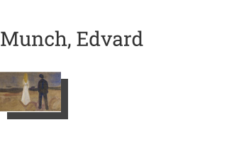 Postkarte von Munch, Edvard: Zwei Menschen. Die Einsamen, 1906/07