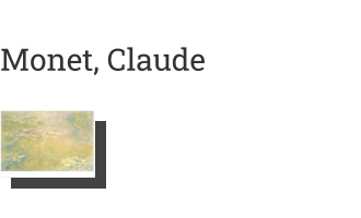 Postkarte von Monet, Claude: Der Seerosenteich. Um 1916