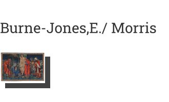 Postkarte von Burne-Jones,E./ Morris: Anbetung der Könige, 1899/1901 Wandteppich