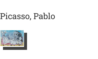 Postkarte von Picasso, Pablo: Nu couché à l'oiseau, 1968