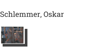 Postkarte von Schlemmer, Oskar: Vierzehnergruppe in imaginarer Architektur, 1930