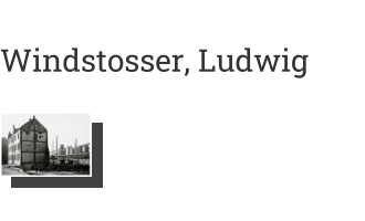 Postkarte von Windstosser, Ludwig: Altstadtbebauung Duisburg Alsum, 1950er Jahre