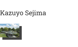 Postkarte von Kazuyo Sejima: Serpentine Pavilion 2009,and Ryue Nishizawa of SANAA