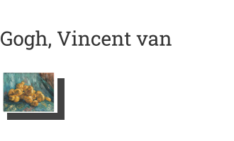 Postkarte von Gogh, Vincent van: Quittenstillleben, 1888/89