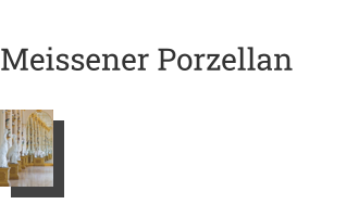 Postkarte von Meissener Porzellan: Tiersaal in der Porzellansammlung