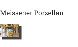 Postkarte von Meissener Porzellan: Tiersaal in der Porzellansammlung