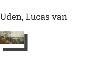 Postkarte von Uden, Lucas van: Landschaft mit dem Brautzug, 1640er Jahre