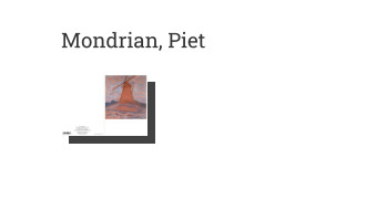 Postkarte von Mondrian, Piet: Windmills, 1917