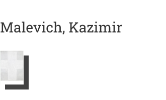 Postkarte von Malevich, Kazimir: White Suprematist Cross, 1920-21