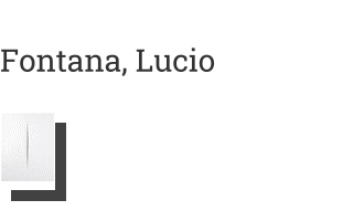 Postkarte von Fontana, Lucio: Concetto spaziale, Attesa, 1966