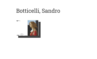 Postkarte von Botticelli, Sandro: Porträt einer Dame, um 1475-1480