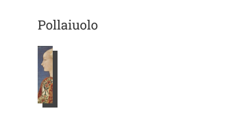 Postkarte von Pollaiuolo: Profilbildnis