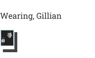 Postkarte von Wearing, Gillian: Me as Mapplethorpe, 2009