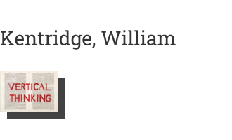 Postkarte von Kentridge, William: Vertical Thinking, 2012