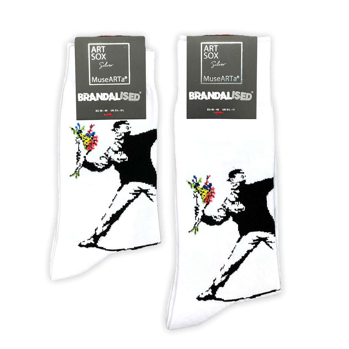 MuseARTa Banksy Graffiti Socken Unisex - Kunst Socken Mit Street Art Design