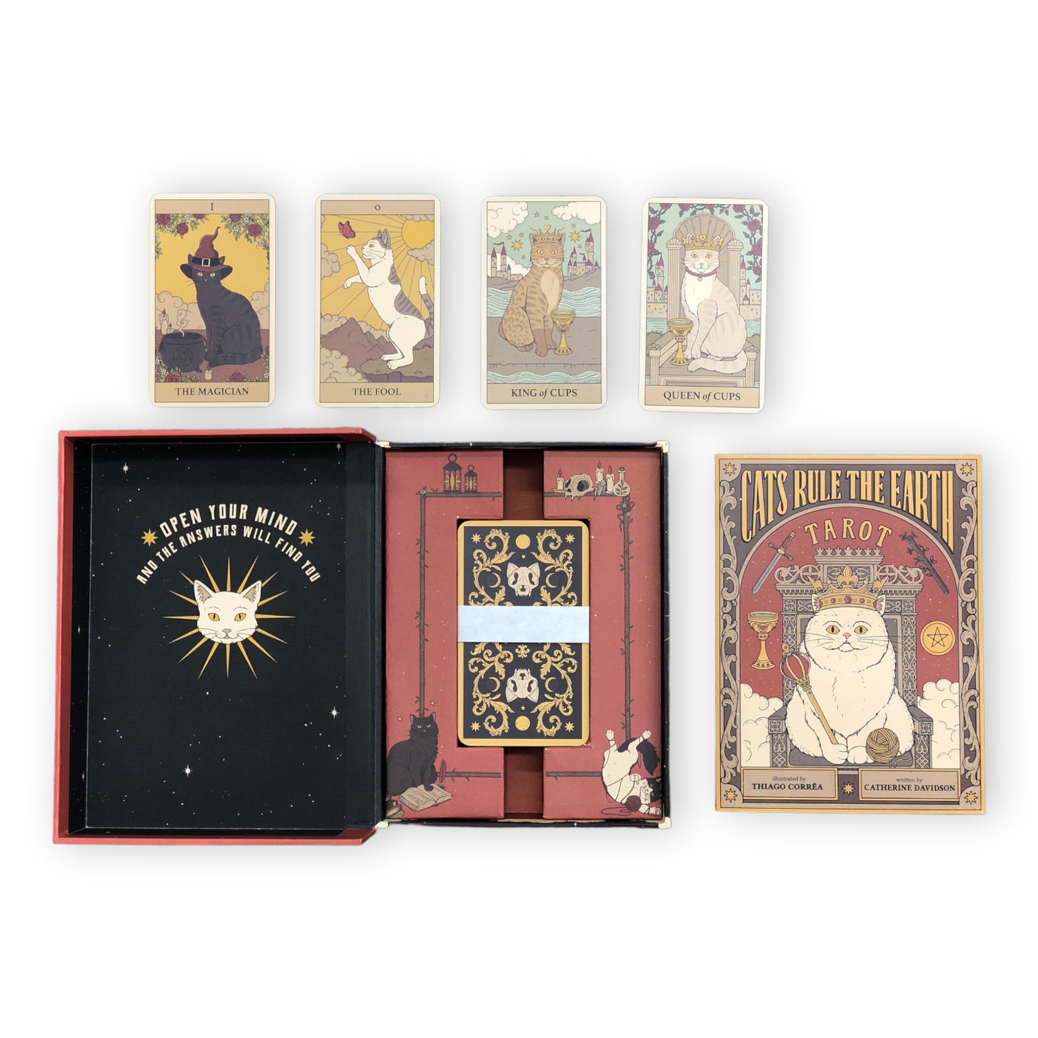 博客來-Cat Tarot: 78 Cards & Guidebook CATS RULE THE WORLD（ENG