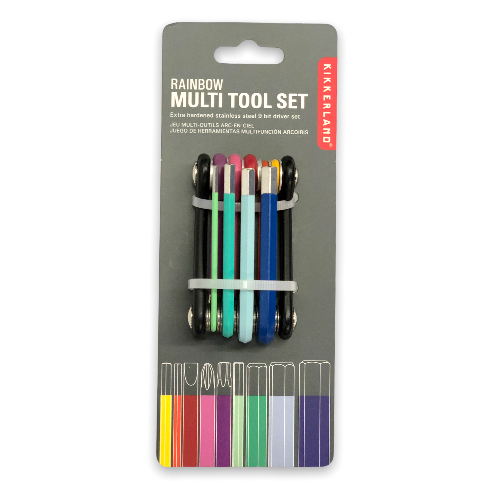 Multi-outils multicolore - Kikkerland