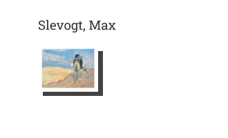 Postkarte von Slevogt, Max: Sandsturm in der Libyschen Wüste