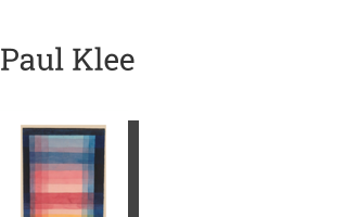 Postkarte von Paul Klee: Architektur der Ebene