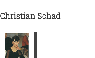 Postkarte von Christian Schad: Sonja